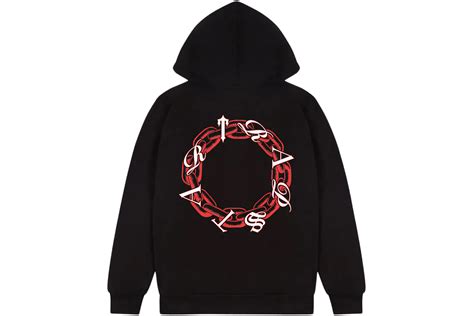 Trapstar Chain Script Hoodie Black/Red/White - SS23 - CN