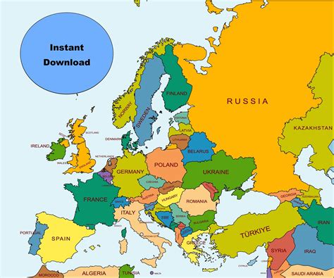 Europe On Map 的图像结果