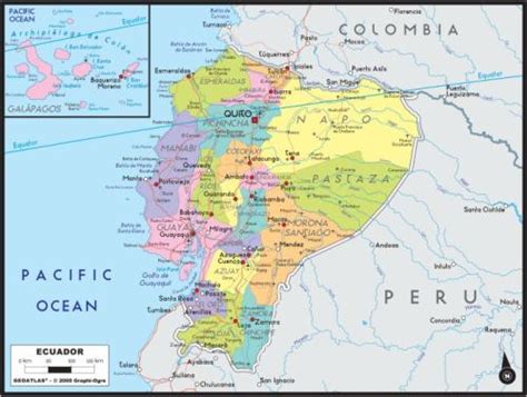 厄瓜多尔共和国地图