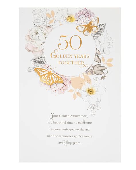 Buy UK Greetings50th Anniversary Card - 50 Year - Anniversary Card ...