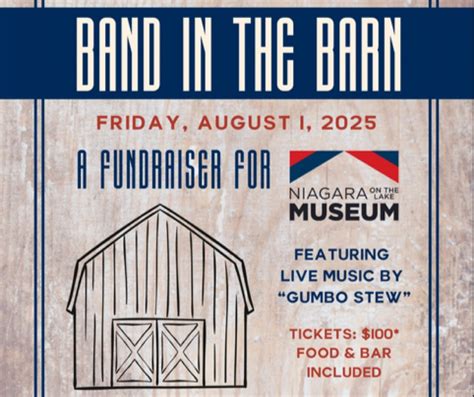 Band In The Barn, Niagara-on-the-Lake, 1 August 2025 | AllEvents