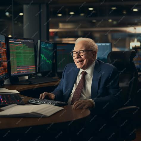Premium AI Image | Capturing Warren Buffett's Studious Success A ...