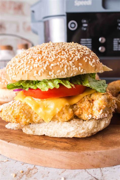 Air Fryer Spicy Chicken Sandwich - Air Fryer Fanatics