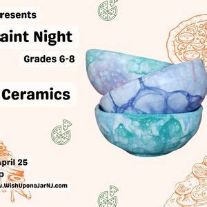 Pizza & Paint Night: Bubbling Ceramics, 3128 Bridge Ave, Point Pleasant ...