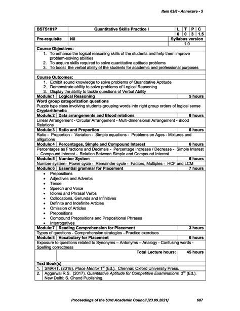 BSTS101P Quantitative- Skills- Practice-I SS 1.0 67 BSTS101P 63 ACP ...