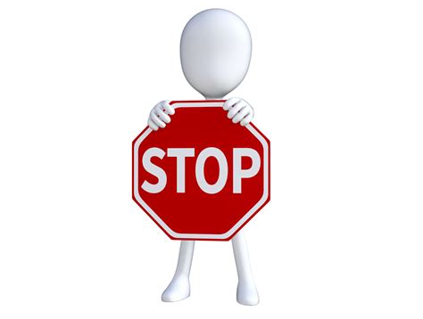 Señalización roja y blanca, señal de stop, señal stop., texto, mano ...