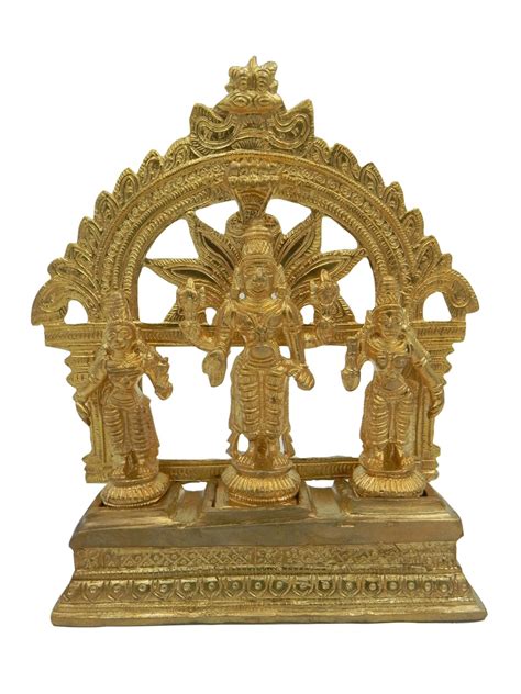 Balaji with Bhoodevi and Sridevi Idol – The Pooja Store