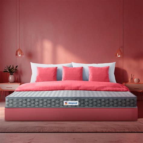 Sleepwell Stargold Mattress | Profiled HR Foam | Medium Firm | Anti ...