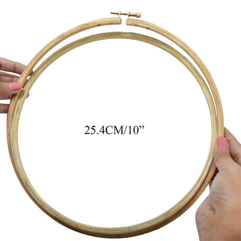 Buy 10 Inch Round Wooden Embroidery Hoop online at best prices ...