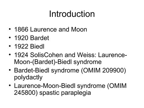 20180418 bardet biedl syndrome | PPT