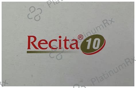 Recita 10mg Tablet 15s: View Uses, Side Effects, Price and Substitute ...