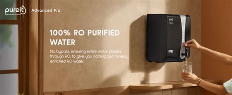 HUL Pureit Advanced Pro Mineral RO+UV 6 stage wall mounted counter top ...
