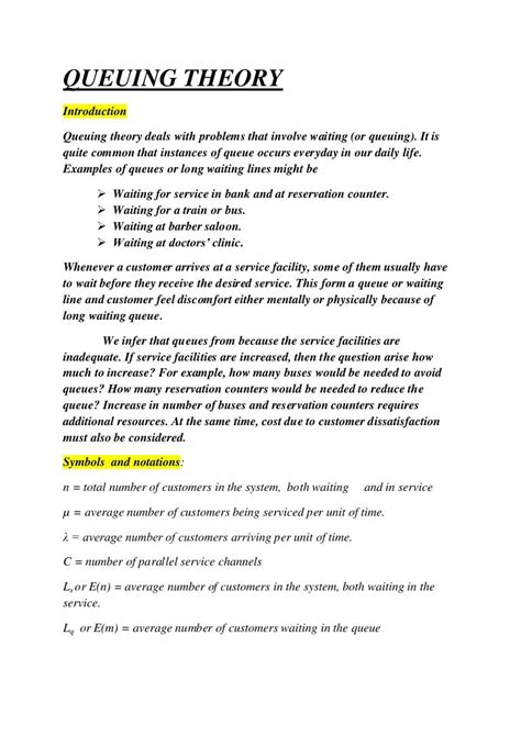 Image result for Queueing Theory Explained