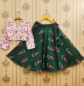 JOVK DESIGN Girls Lehenga Choli Ethnic Wear Floral Print Lehenga Price ...