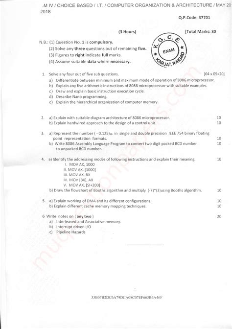 SE-IT SEM4 COA- Cbcgs MAY18 - Cryptography & System Security - Studocu