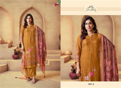 SHIDDAT SERINA 1001 MUSLIN DIGITAL PRINT WITH FANCY WORK SUITS AT BEST ...