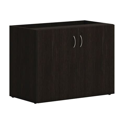 HON Mod 29" Storage Cabinet with 1 Shelf, Java Oak (HLPLSC3620.LJA1) | Quill.com