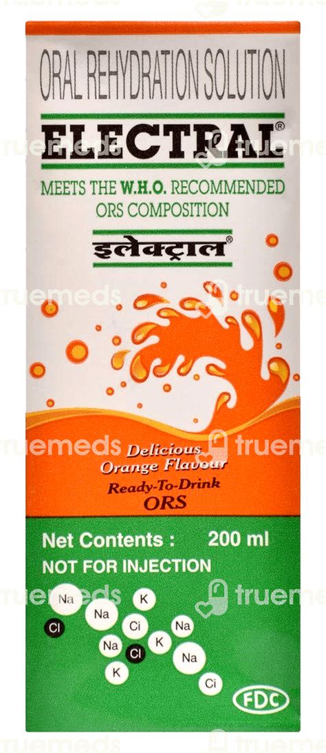 Electral Rtd Orange Tetrapack 200 Ml - Uses, Side Effects, Dosage ...