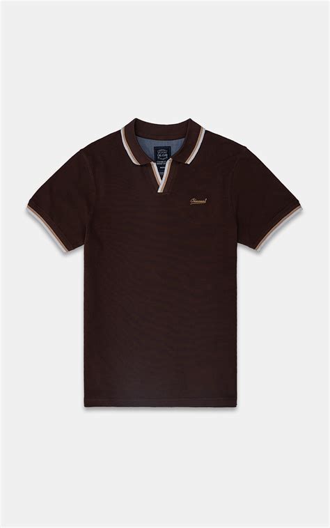 Shop FASHION POLO SHIRT BROWN For Men Online