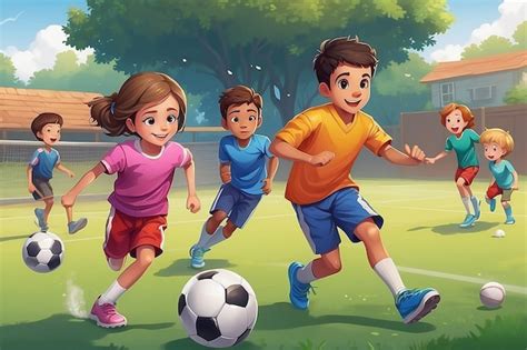 Kids Playing Sports 的图像结果