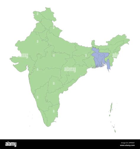 India states map Cut Out Stock Images & Pictures - Alamy