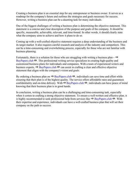 Image result for Objective Statement Form and Examples