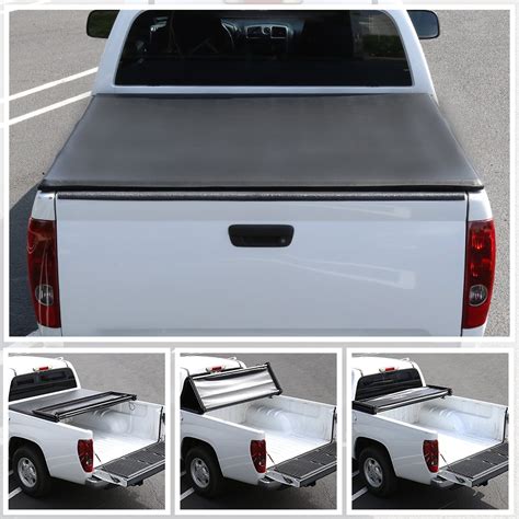 Spec-D Tuning Black Tri-Fold Trifold Soft Tonneau India | Ubuy