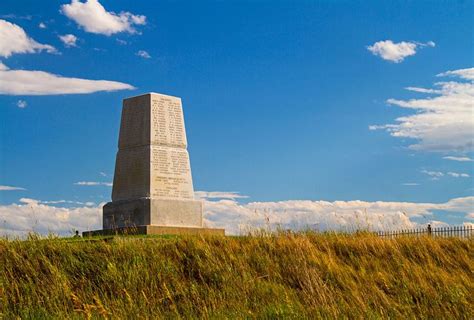 Custer's Last Stand Monument at Little Bighorn Battlefield