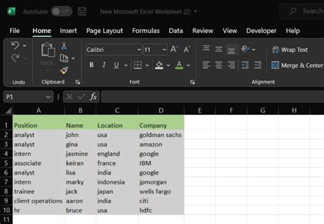 Image result for Move Excel Column Left