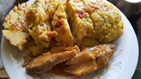 Barbados National Dish Recipe Cou Cou And Flying Fish Is The National