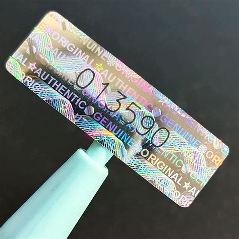 Buy Silver Hologram Tamper Proof Stickers Warranty Void Seal Security ...