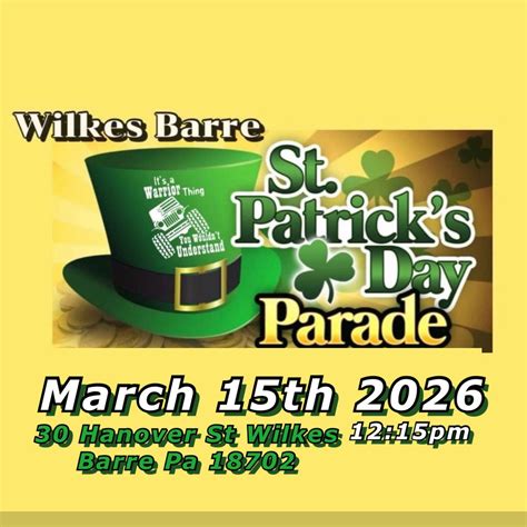 Wilkes Barre Saint Patrick’s Day Parade Jeep Entery, 30 Hanover St ...