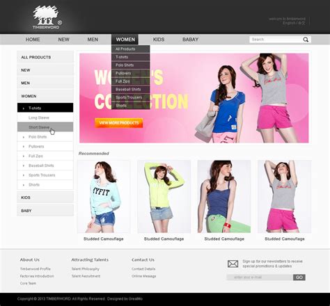 响应式服装时装设计类网站织梦模板HTML5品牌女装网站源码下载-DeDecms(织梦)模板-巨人网络