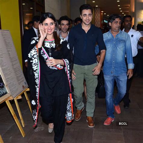 Kareena Kapoor and Imran Khan arrive at the promotion of the movie Gori ...