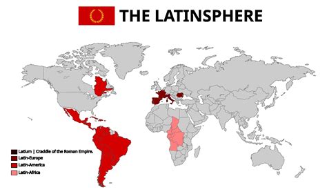 Latin Regions of the World : r/MapPorn