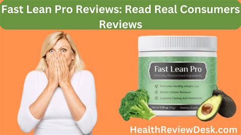 Fast Lean Pro Review [Updated 2025]: Read Real Consumers Reviews! | Health Review Desk
