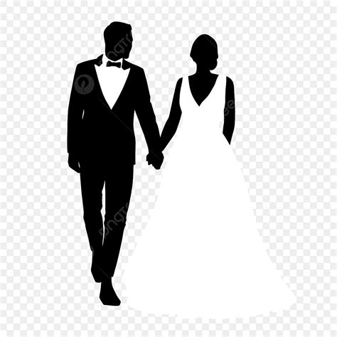 Bride And Groom Silhouette Png