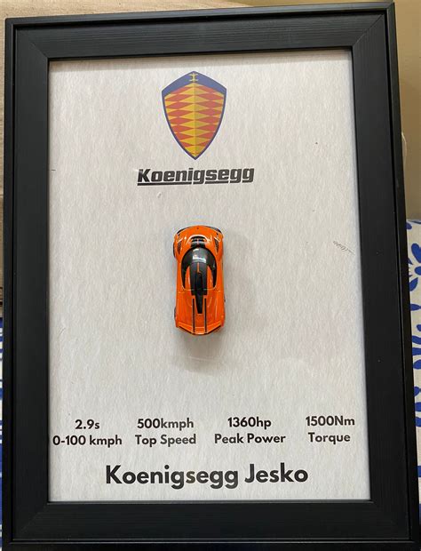 2020 Koenigsegg Jesko HotWheels Frame – ToysBeyondAge
