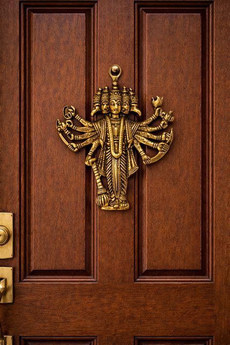 Panchmukhi Hanuman Brass Hanging Idol for Main Door & Home Entrance ...