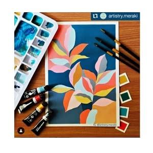 BRUSTRO Artist's Gouache Colour | Set of 24 Colors X 12ml Tubes ...