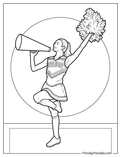 Cheerleading Megaphone Coloring Pages at Brenda Limon blog
