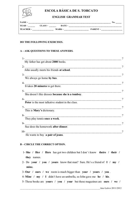 Prova De Ingles Do 8 Ano - BINKEDU