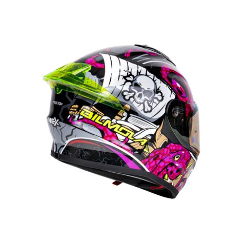 Bilmola Nex Octo Gloss Black Pink Helmet– Moto Central
