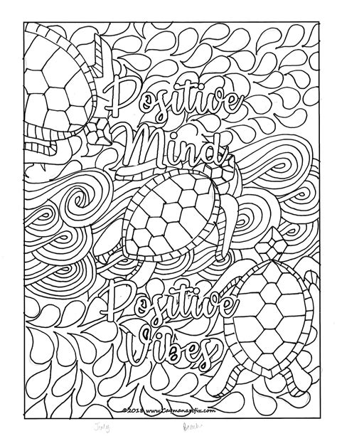 Mindful Coloring Pages Printable - Educational Printable Worksheets