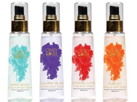 Buy Body Spray Gift Set Pack of 4 – Crazy Owl - Your Skin Co.