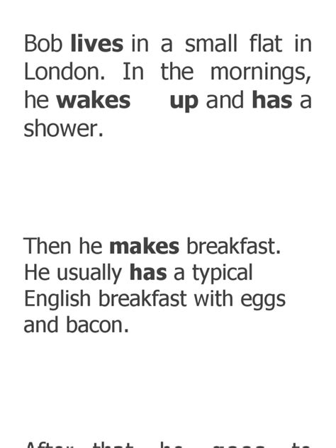 Image result for Texto Simple Present