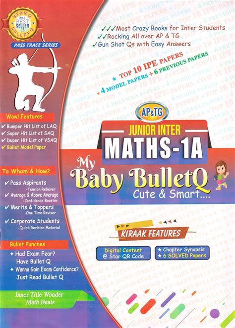 Buy AP & TG My Baby Bullet Q Intermediate 1st Year Mathematics 1A 2024 ...