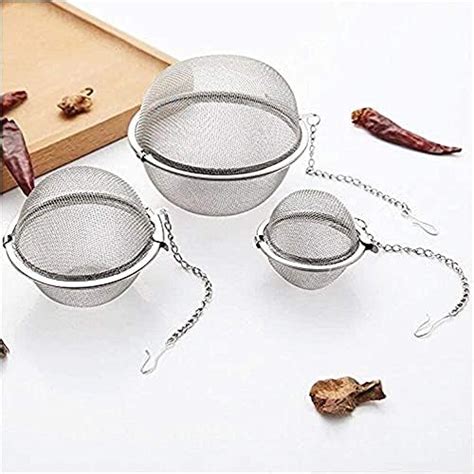 RASTVI Stainless Steel Tea Ball for Loose Leaves, Reusable Infuser With ...