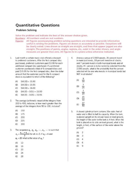 Image result for GMAT Quantitative Questions Example
