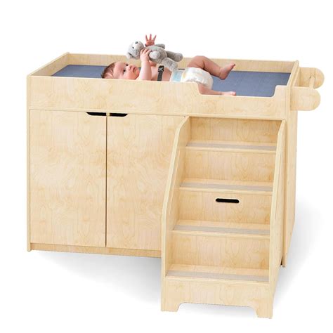 Amazon.com : Kidi House Wooden Baby Changing Table with Stairs ...